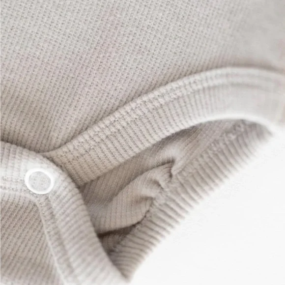 Organic Ribbed Kids Matching Set - Neutral Tones - Picture 4 of 8